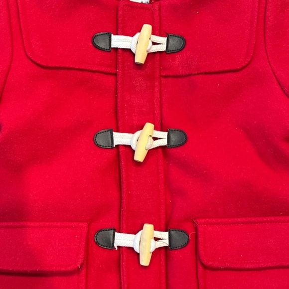 Kids JoJo Mama Bebe Vibrant Red 18-24 Month Toggle Jacket with Zipper - Picture 15 of 16